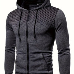 Men's Classic Thermal Hoodie Relaxed Fit Long Sleeve Casual Streetwear