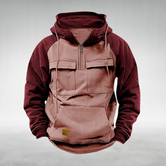 Men's Practical Winter Hoodie Adjustable Fit Zip Front Casual Outdoor