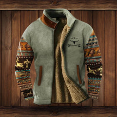 Men's Fleece Vest Relaxed Fit Full-Zip Stand Collar Casual Layering