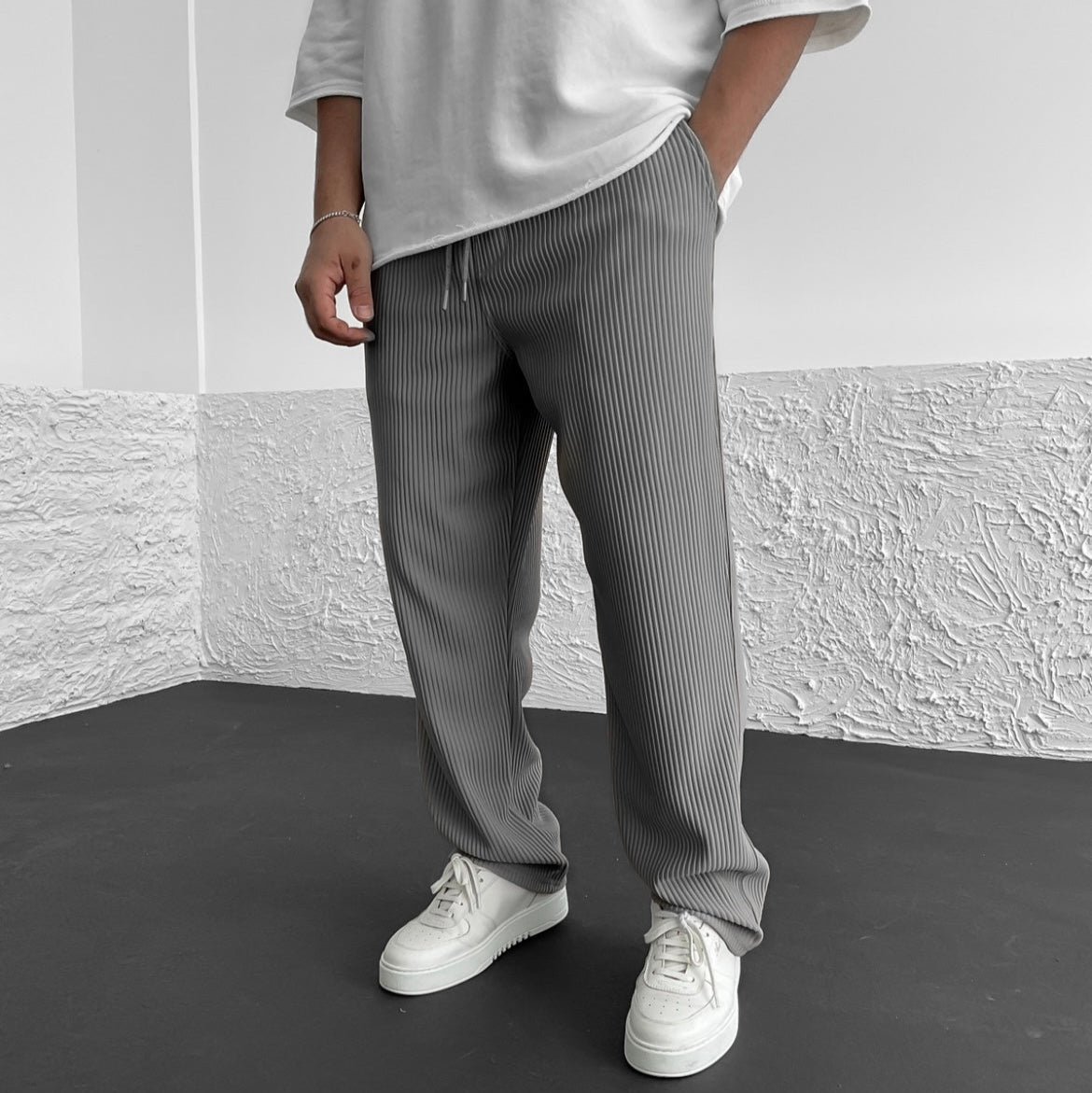 Men's Relaxed Knit Pants Casual Fit Comfortable Everyday Lounge Wear