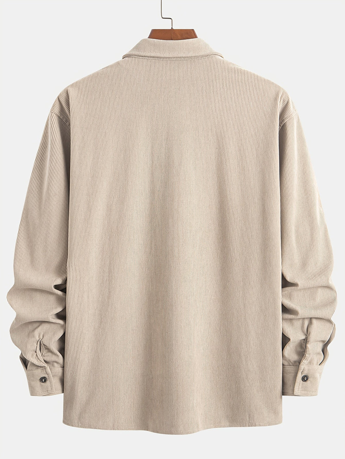 Men's Long-Sleeve Overshirt Button-Up Pocketed Casual Everyday Style