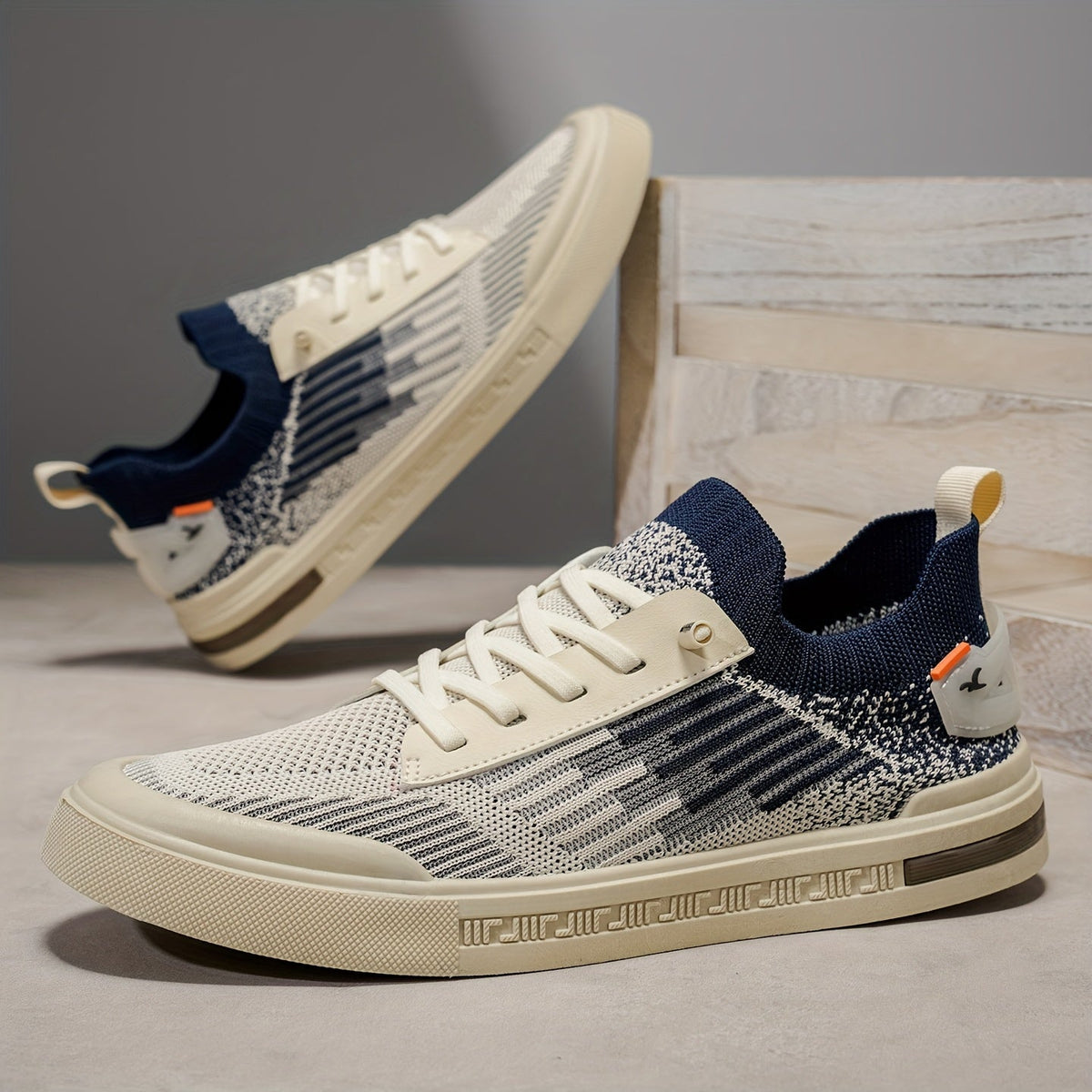 Men's Slip-On Knit Sneakers Casual Everyday Stylish
