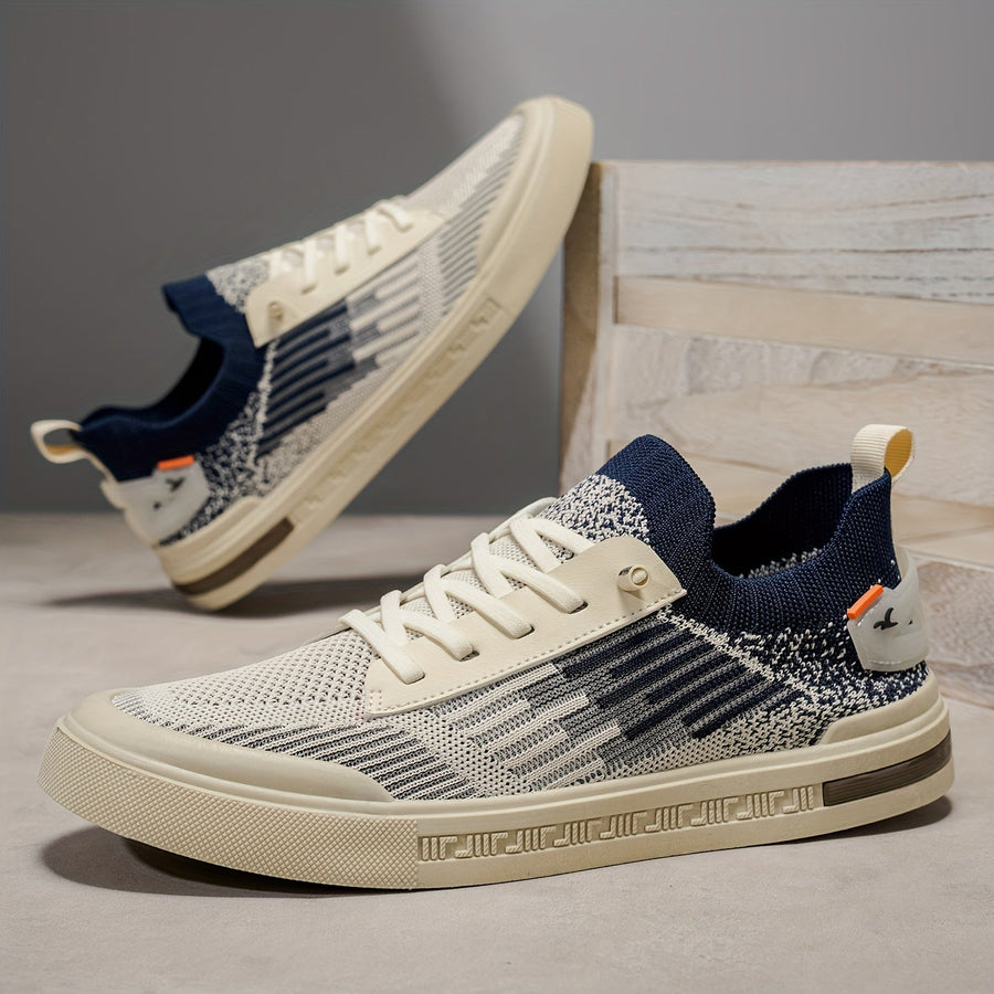 Men's Slip-On Knit Sneakers Casual Everyday Stylish