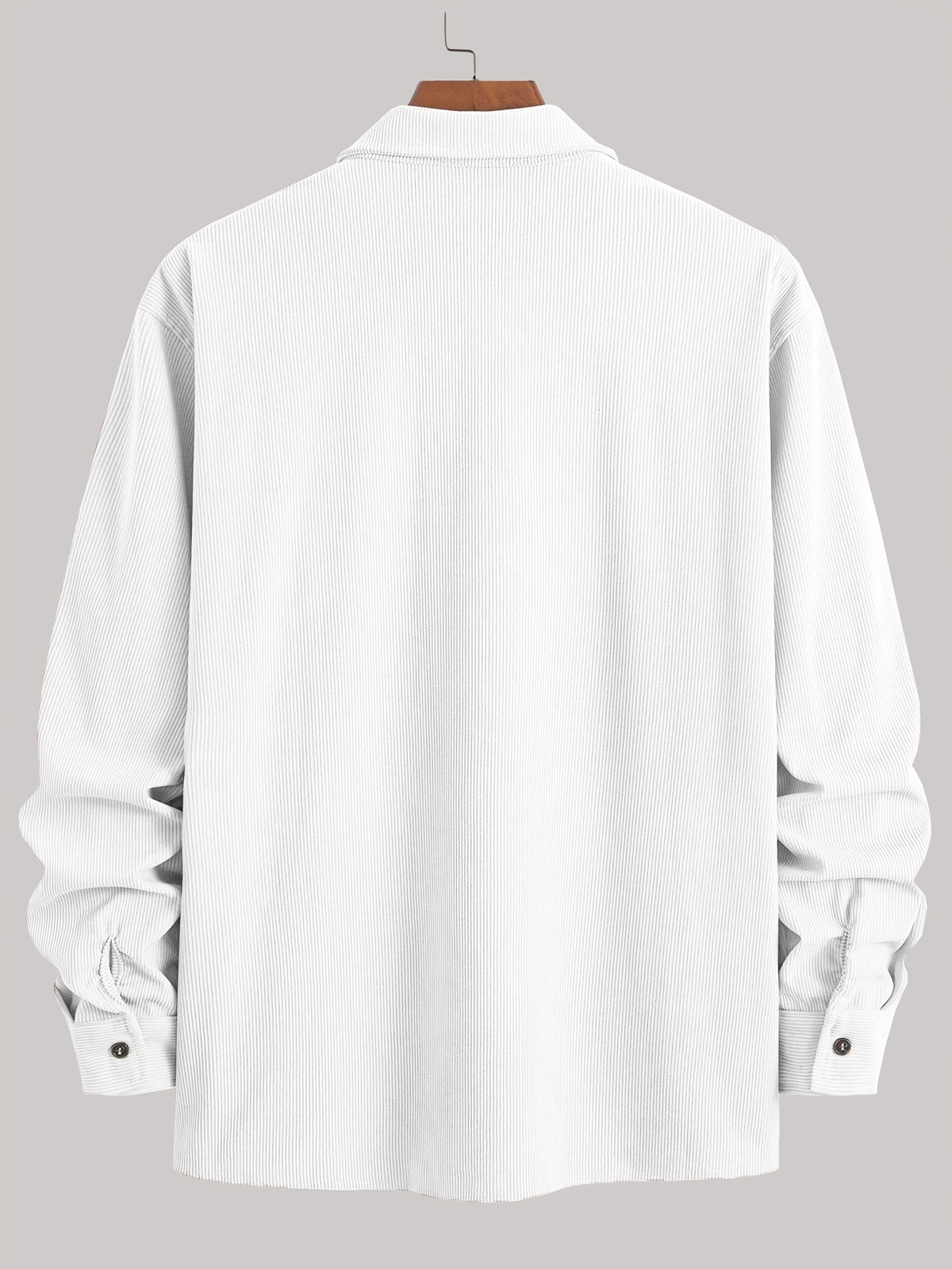 Men's Long-Sleeve Overshirt Button-Up Pocketed Casual Everyday Style