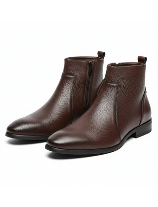 Men's Stylish Ankle Boots Zip Front Smart Design Versatile Everyday