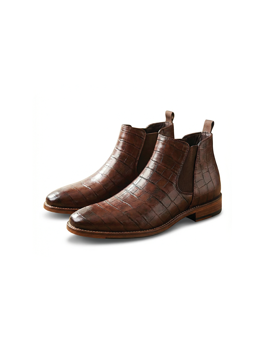 Men's Chelsea Boots Classic Ankle Height Round Toe Casual Everyday Wear