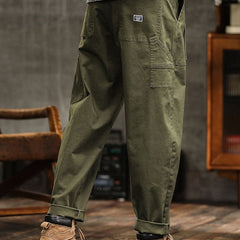 Men's Utility Cargo Pants Relaxed Fit Multi-Pocket Versatile Everyday Wear