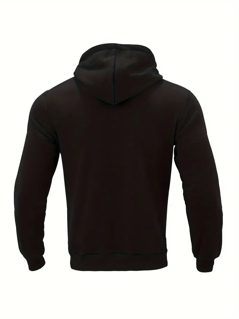 Men's Classic Thermal Hoodie Relaxed Fit Long Sleeve Casual Streetwear