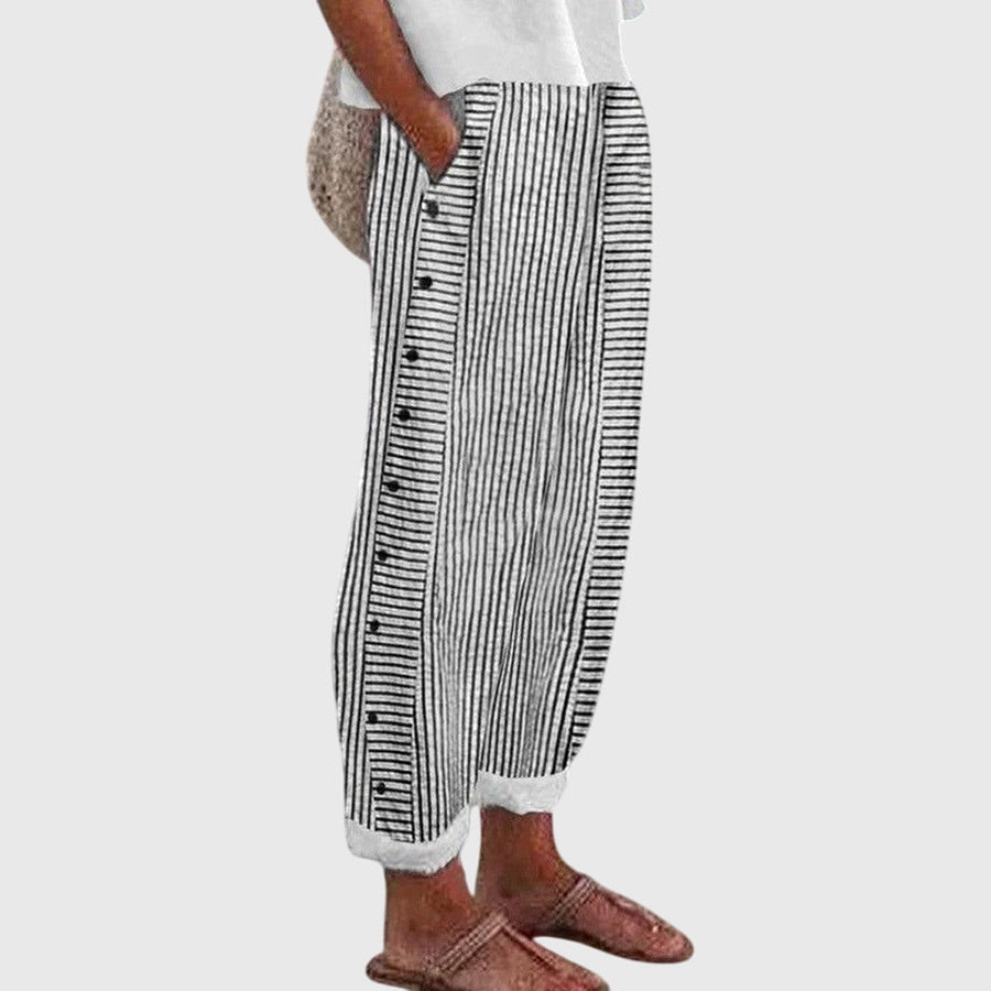 Women's Elegant Tailored Pants High-Waisted Slim Fit Classic Styling Formal