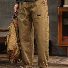 Men's Utility Cargo Pants Relaxed Fit Multi-Pocket Versatile Everyday Wear