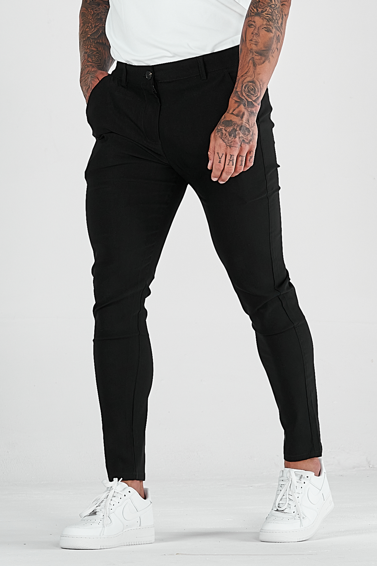 Men's Tailored Pants Slim Fit Classic Style Versatile Everyday Wear