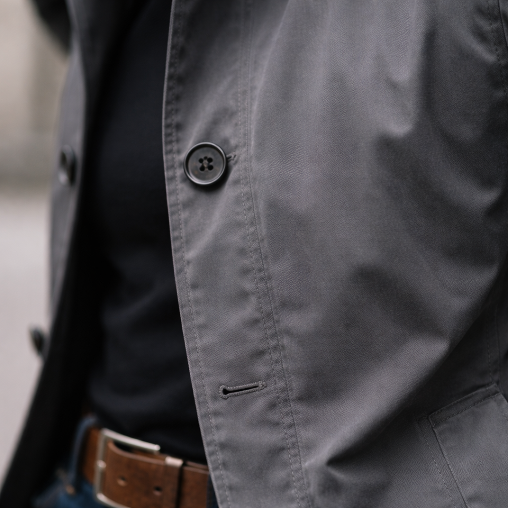 Men's Stylish Overcoat Weather-Resistant Tailored Fit Classic Design