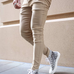 Men's Tailored Pants Slim Fit Classic Style Versatile Everyday Wear
