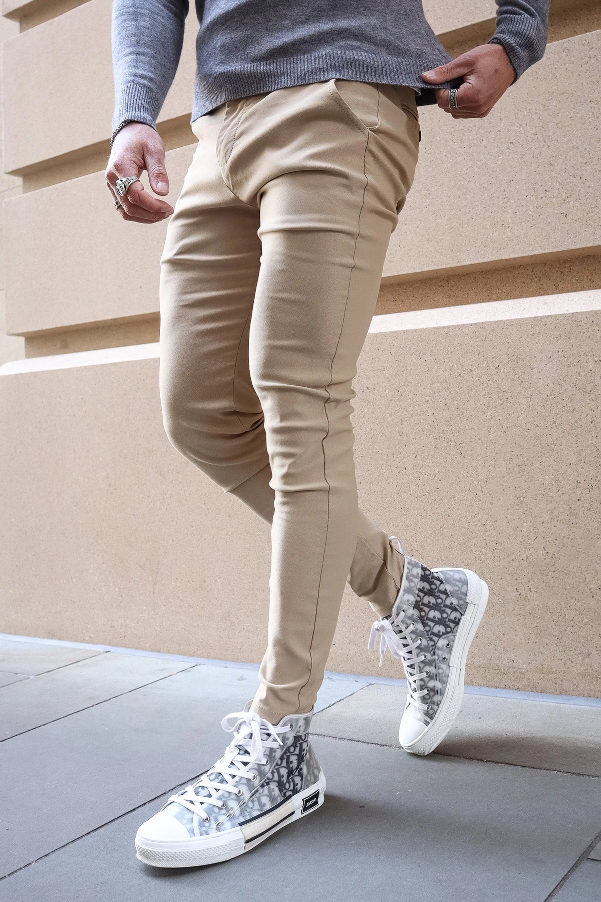Men's Tailored Pants Slim Fit Classic Style Versatile Everyday Wear