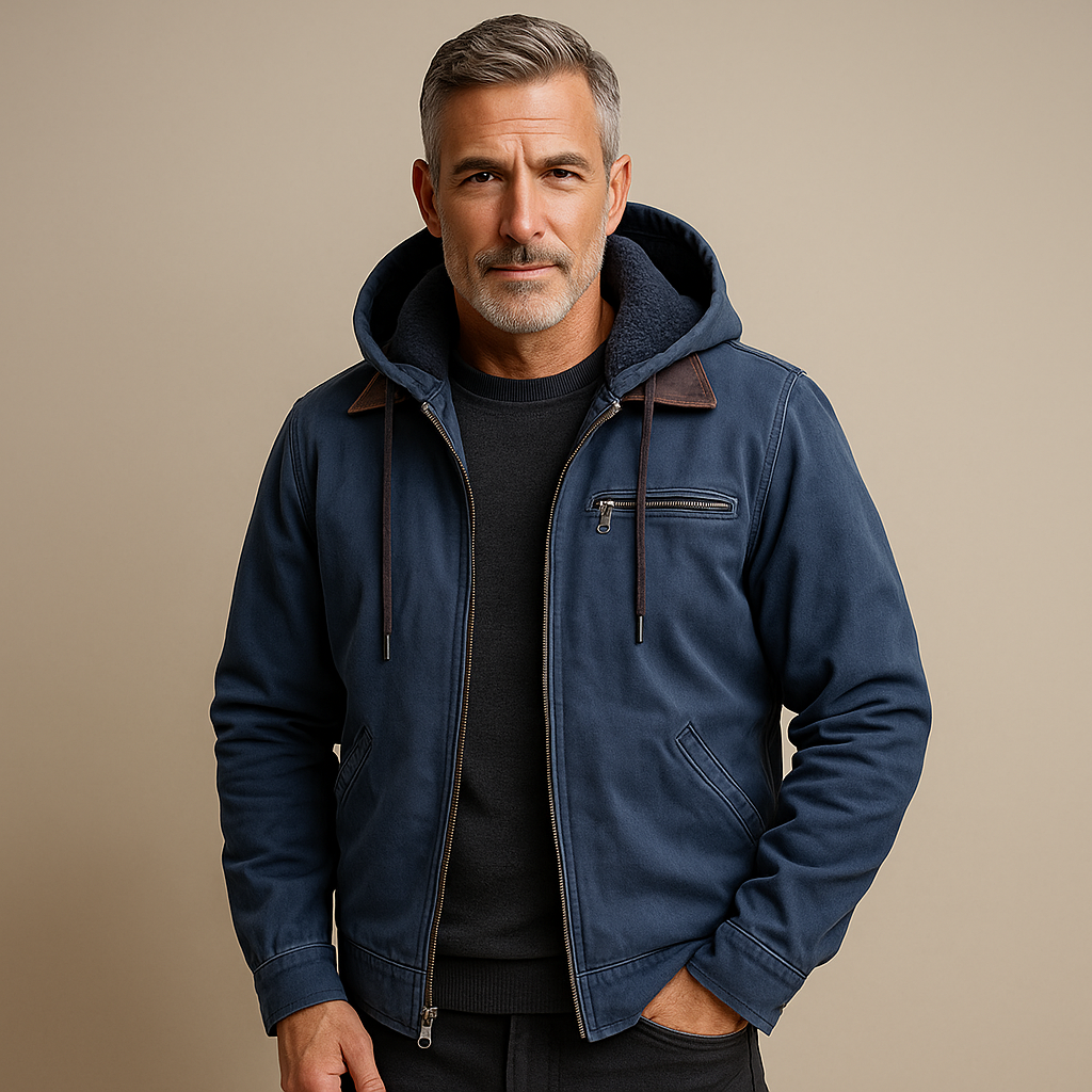 Men's Casual Utility Jacket Long Sleeve Button Closure Relaxed Fit Everyday