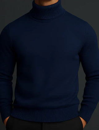 Men's Turtleneck Sweater Fitted Long Sleeve Classic Casual Layering