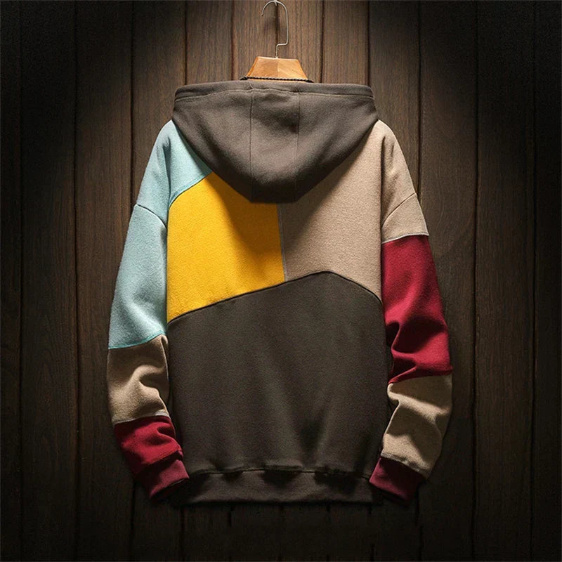 Men's Casual Hoodie with Drawstring Adjustable Fit Front Pockets Everyday Wear