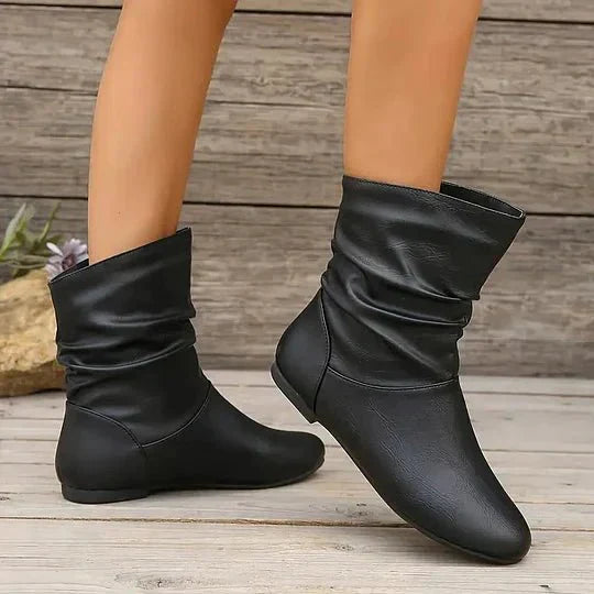 Women's Slouchy Ankle Boots Stylish Casual Chic Everyday Footwear