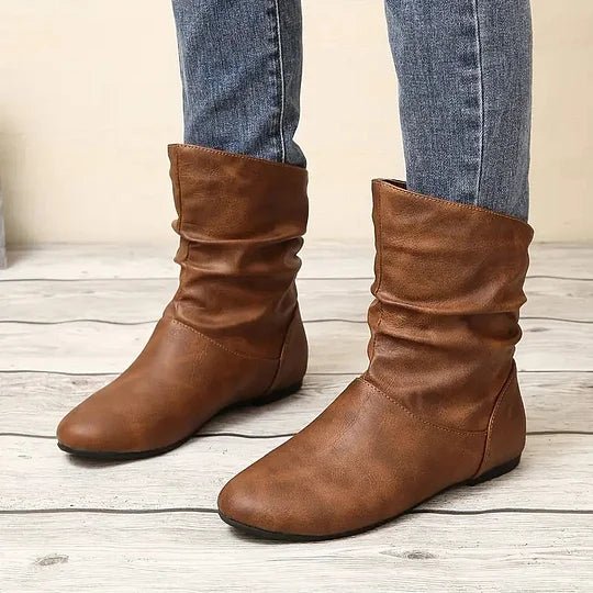 Women's Slouchy Ankle Boots Stylish Casual Chic Everyday Footwear
