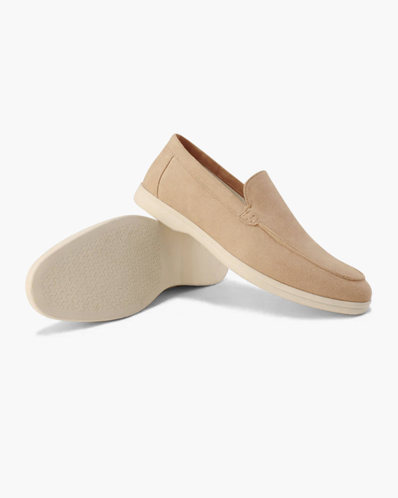 Men's Suede Loafers Slip-On Classic Stylish Versatile Everyday Footwear