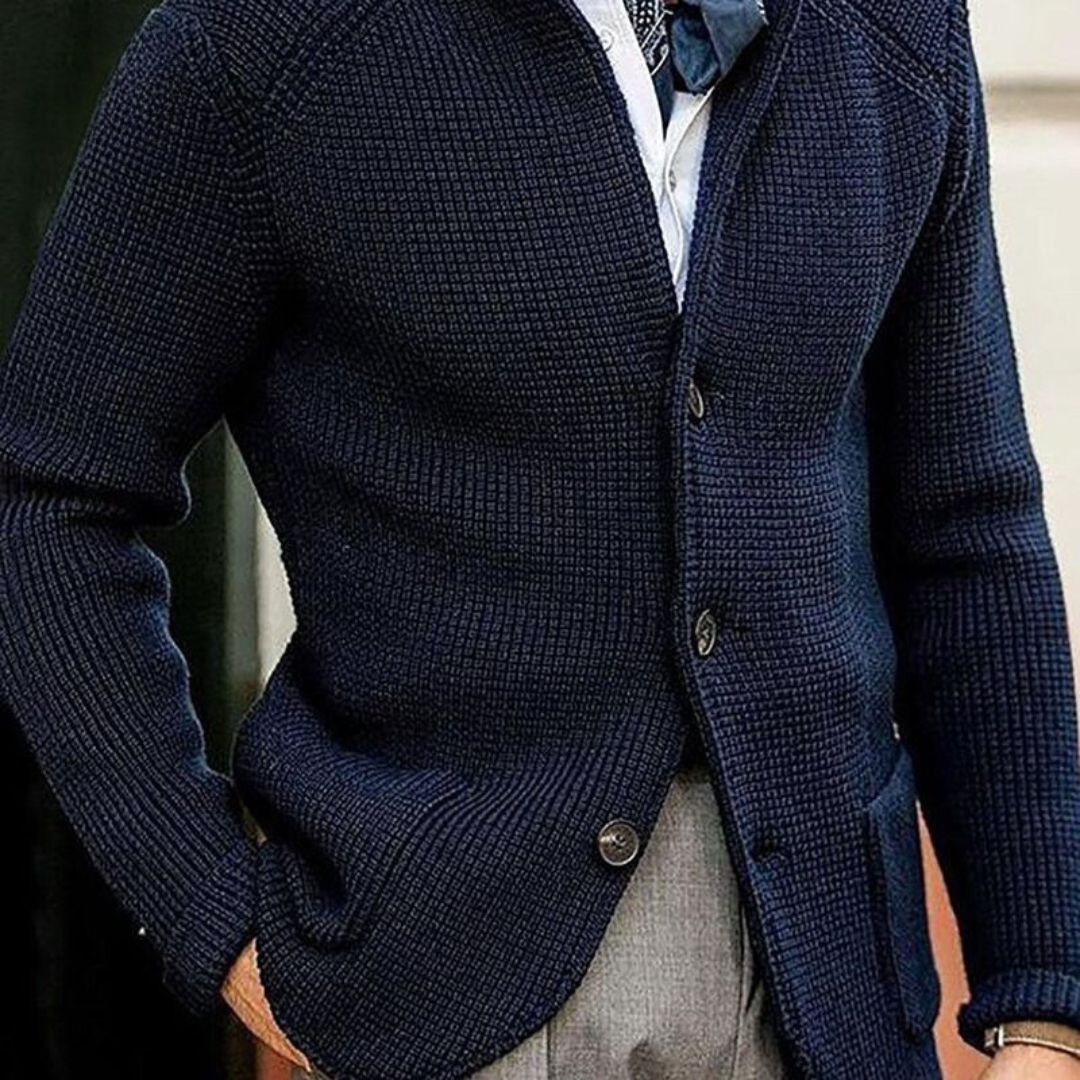 Men's Classic Jacket Tailored Fit Long Sleeve Button Closure Versatile Casual