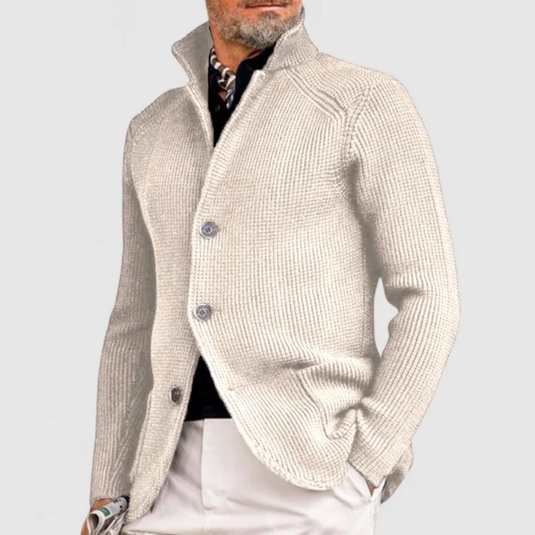 Men's Classic Jacket Tailored Fit Long Sleeve Button Closure Versatile Casual
