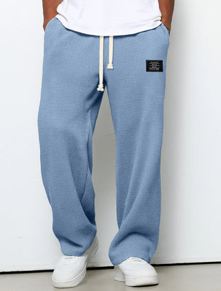 Men's Knit Pants Relaxed Fit Elastic Waist Casual Everyday Wear