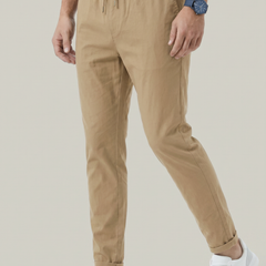 Men's Stretch Fit Casual Pants Elastic Waist Everyday Versatile Wear