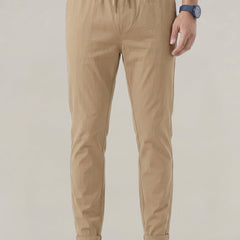 Men's Stretch Fit Casual Pants Elastic Waist Everyday Versatile Wear