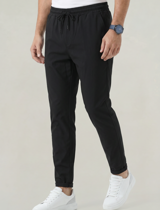 Men's Stretch Fit Casual Pants Elastic Waist Everyday Versatile Wear