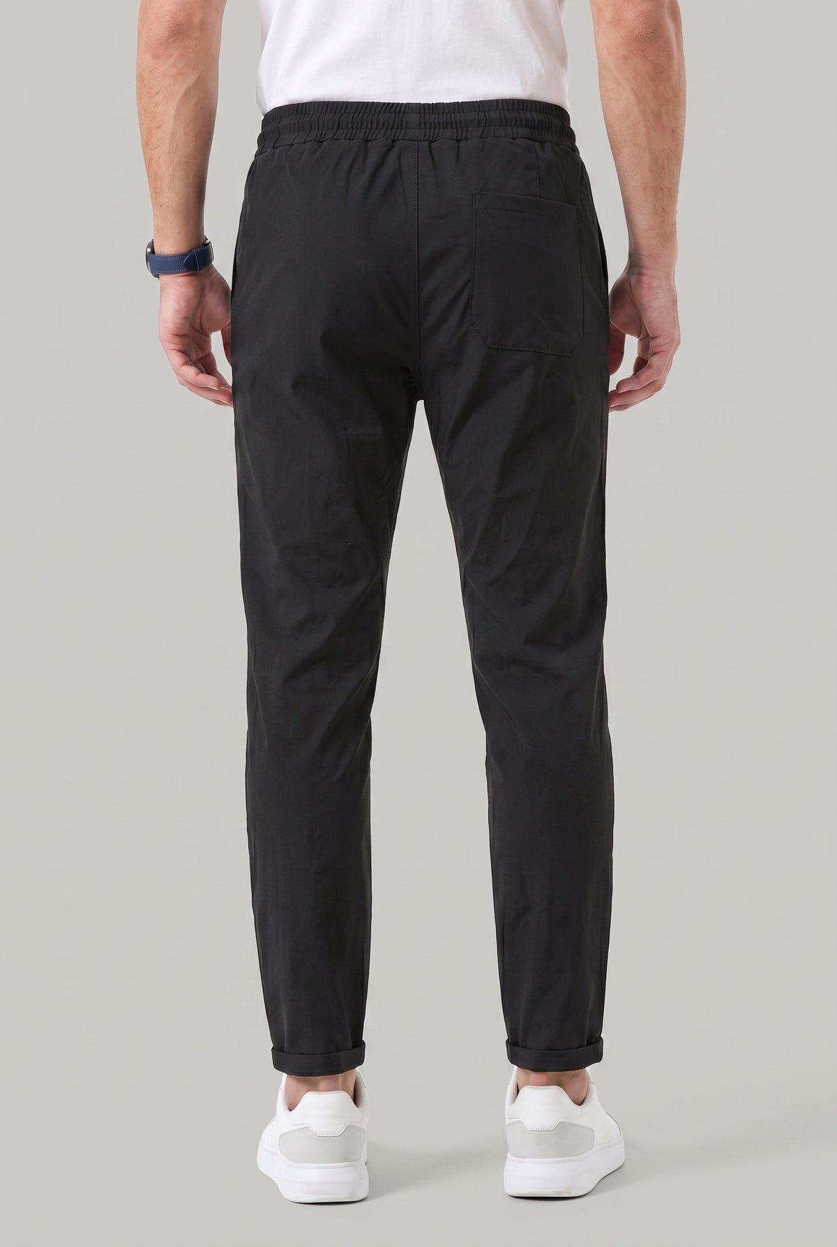 Men's Stretch Fit Casual Pants Elastic Waist Everyday Versatile Wear