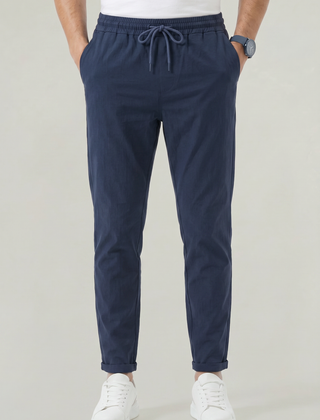 Men's Stretch Fit Casual Pants Elastic Waist Everyday Versatile Wear