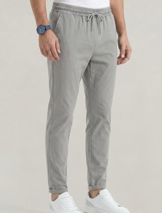 Men's Stretch Fit Casual Pants Elastic Waist Everyday Versatile Wear