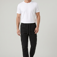 Men's Slim Fit Cargo Pants Utility Pockets Versatile Everyday Casual
