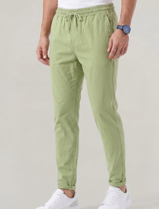 Men's Stretch Fit Casual Pants Elastic Waist Everyday Versatile Wear