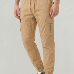 Men's Slim Fit Cargo Pants Utility Pockets Versatile Everyday Casual