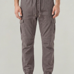 Men's Slim Fit Cargo Pants Utility Pockets Versatile Everyday Casual