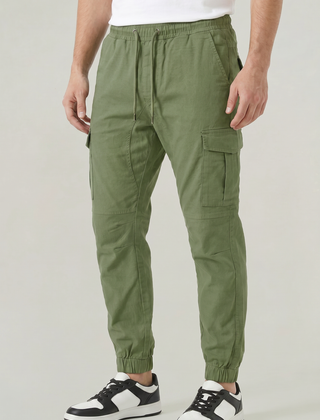 Men's Slim Fit Cargo Pants Utility Pockets Versatile Everyday Casual