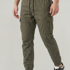 Men's Slim Fit Cargo Pants Utility Pockets Versatile Everyday Casual