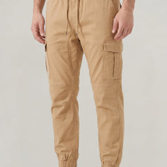 Men's Slim Fit Cargo Pants Utility Pockets Versatile Everyday Casual