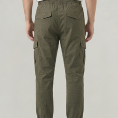Men's Slim Fit Cargo Pants Utility Pockets Versatile Everyday Casual