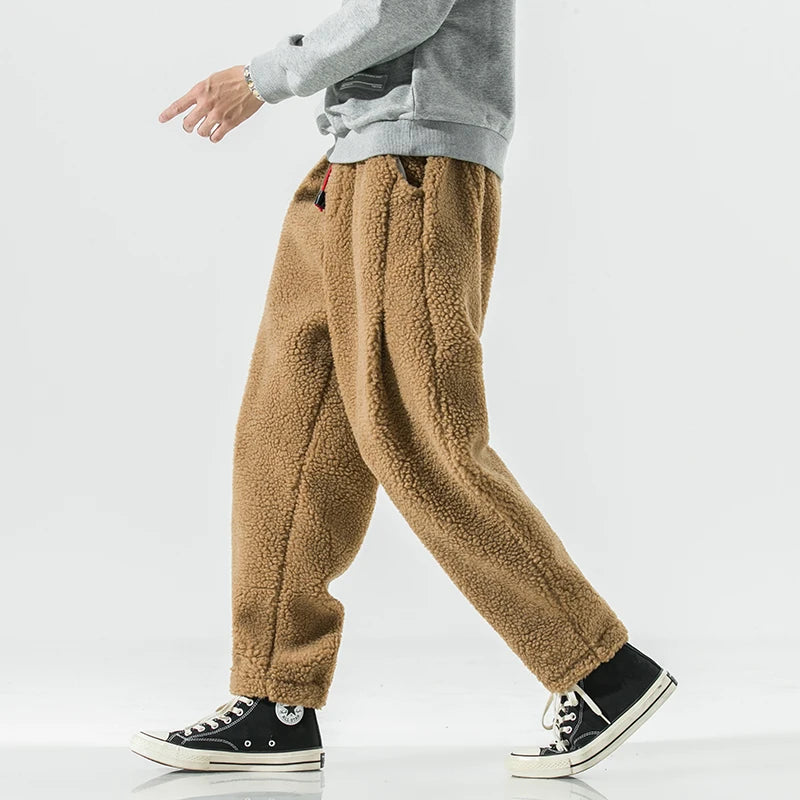 Men's Fleece Lounge Pants Relaxed Fit Drawstring Casual Everyday Wear