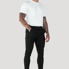 Men's Tailored Pants Slim Fit Classic Style Versatile Everyday Wear