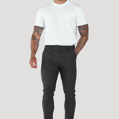 Men's Tailored Pants Slim Fit Classic Style Versatile Everyday Wear