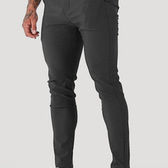 Men's Tailored Pants Slim Fit Classic Style Versatile Everyday Wear