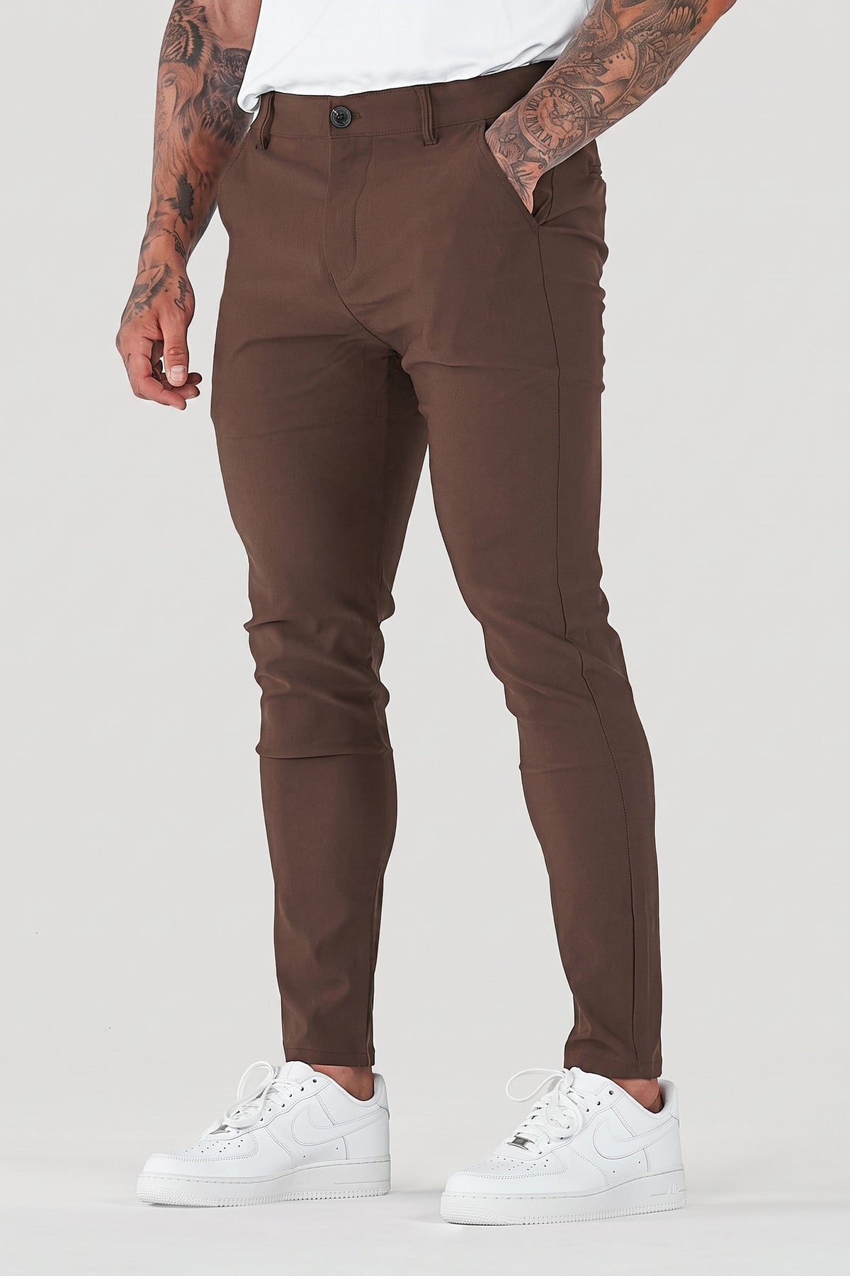 Men's Tailored Pants Slim Fit Classic Style Versatile Everyday Wear