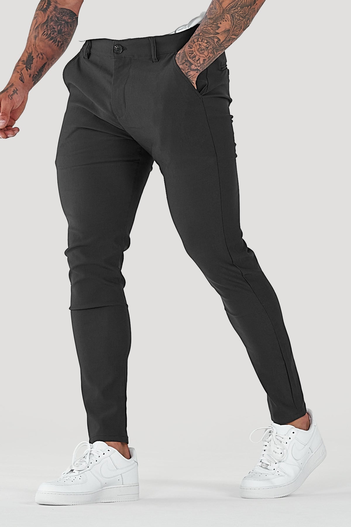 Men's Tailored Pants Slim Fit Classic Style Versatile Everyday Wear