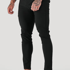 Men's Tailored Pants Slim Fit Classic Style Versatile Everyday Wear