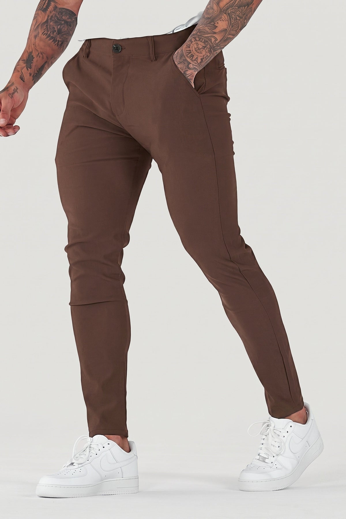 Men's Tailored Pants Slim Fit Classic Style Versatile Everyday Wear