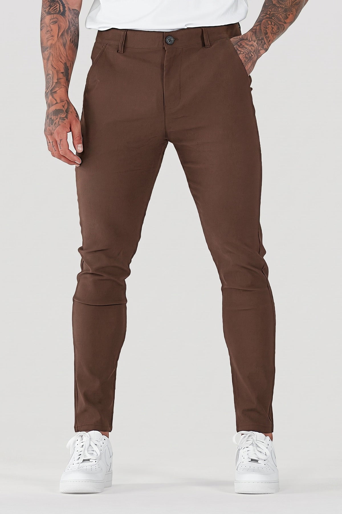 Men's Tailored Pants Slim Fit Classic Style Versatile Everyday Wear